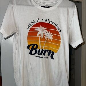 Burn Boot Camp Oviedo White Graphic T-Shirt